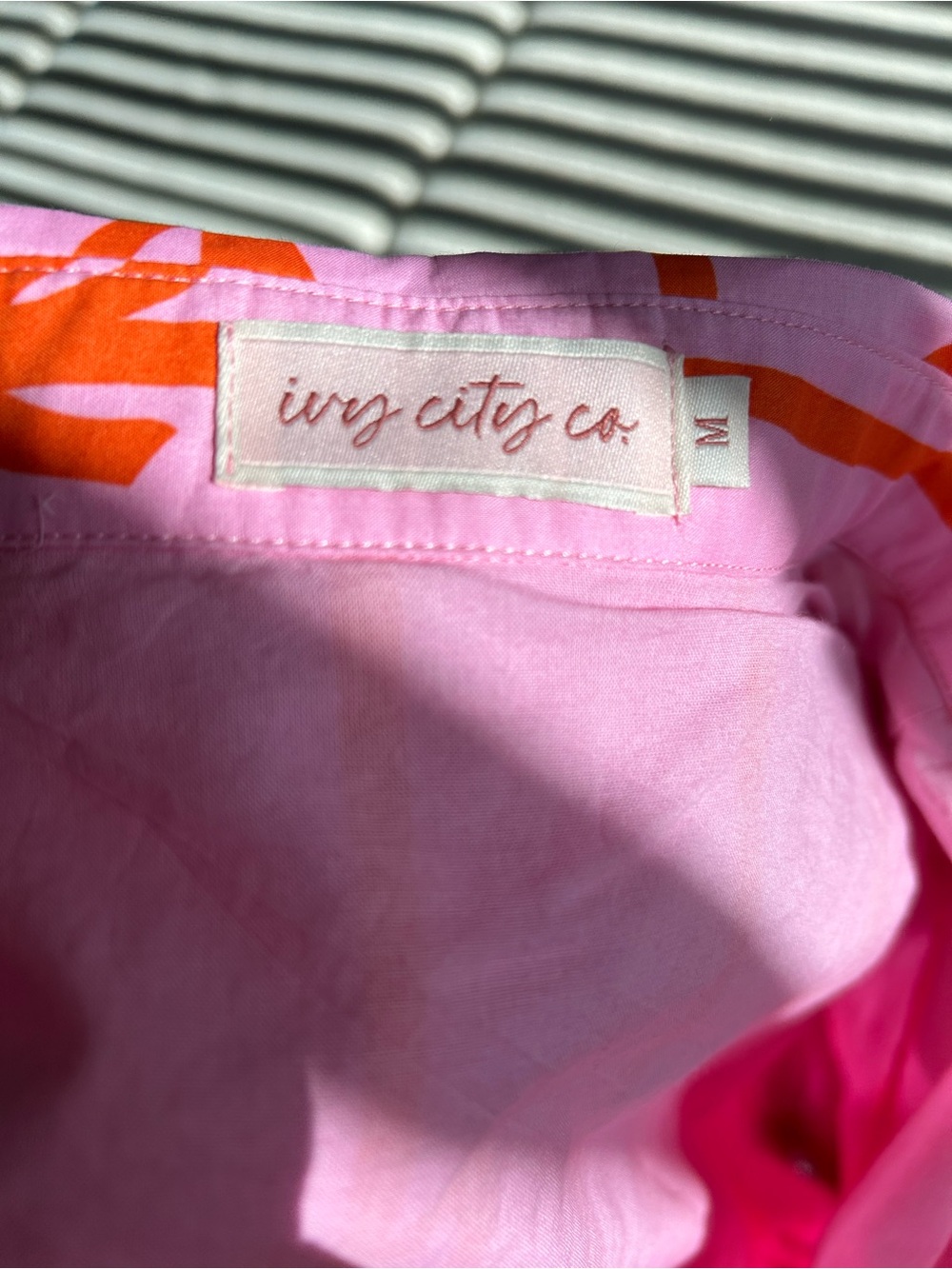 Ivy City Co Pink Button-Front Dress - Picture 10 of 11
